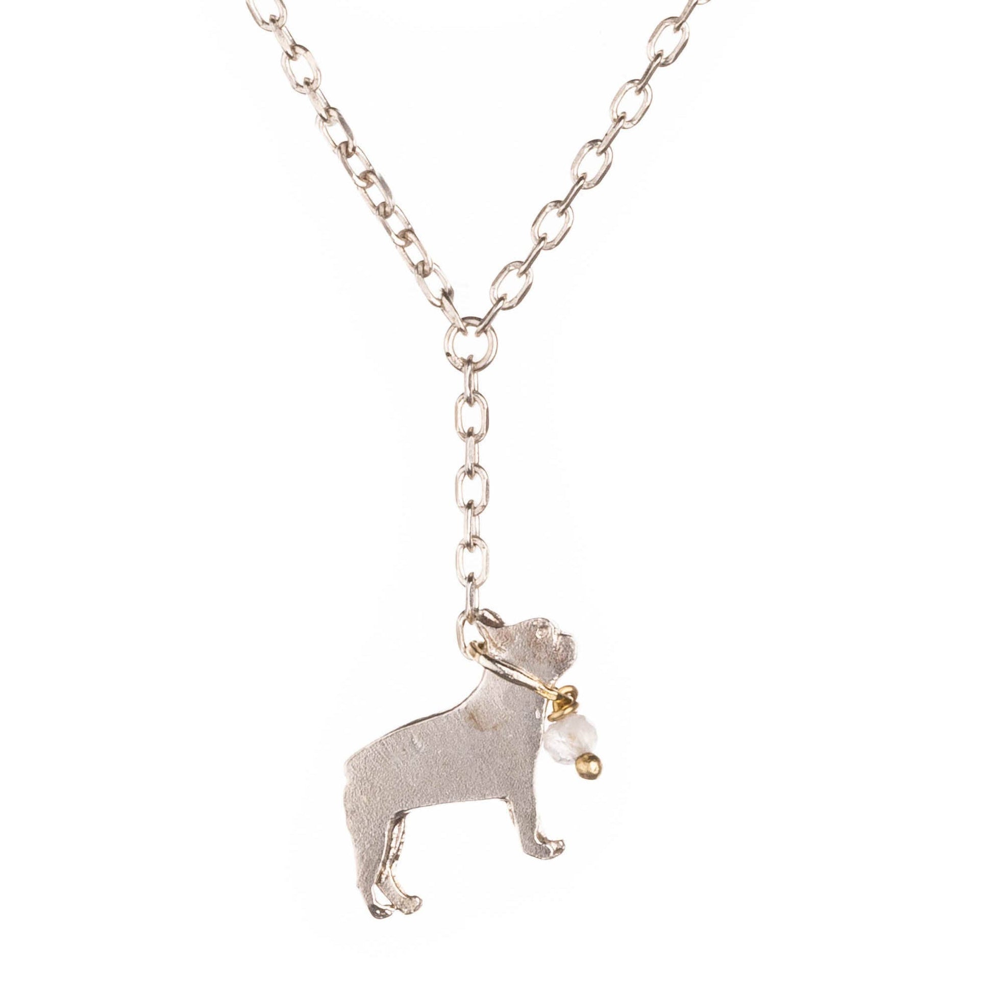 French Bulldog Necklace: Goldplate