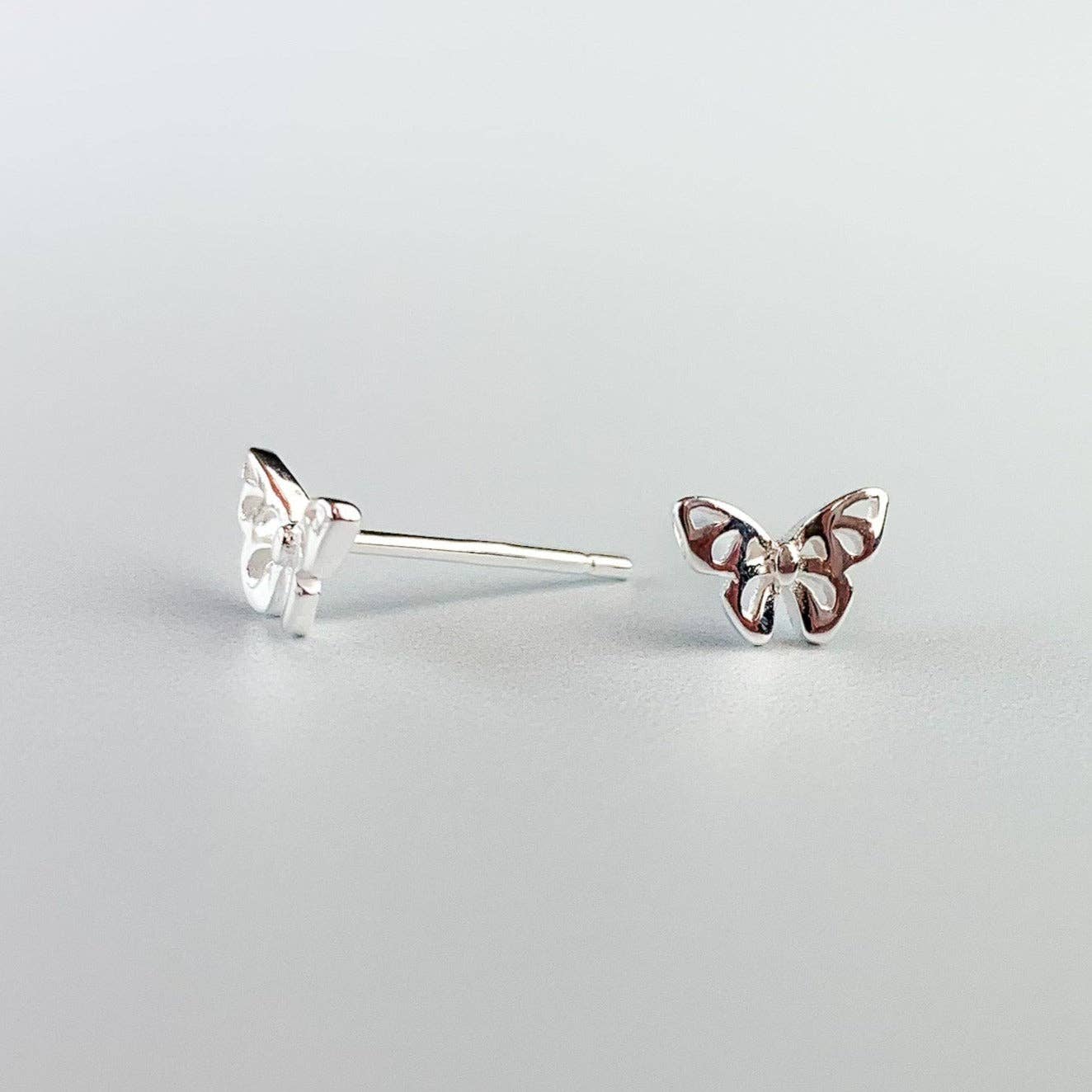 Delicate Butterfly Stud Earrings