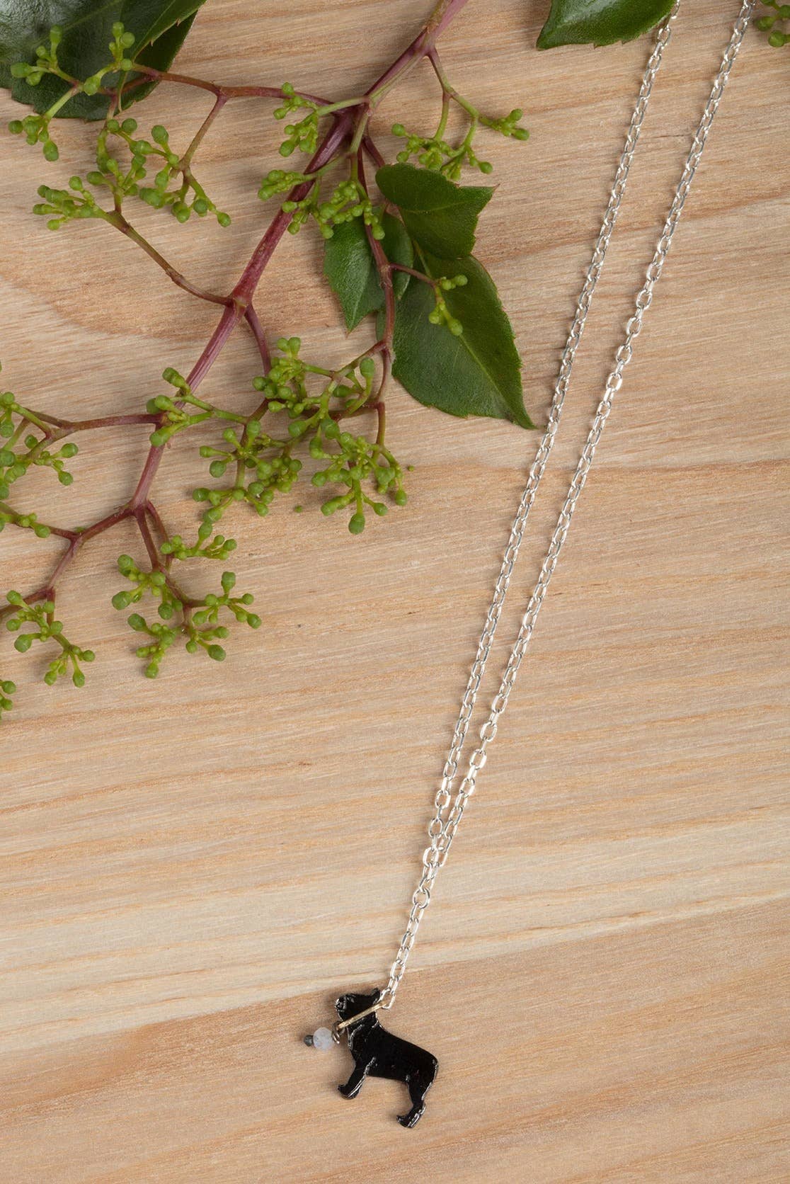French Bulldog Necklace: Goldplate