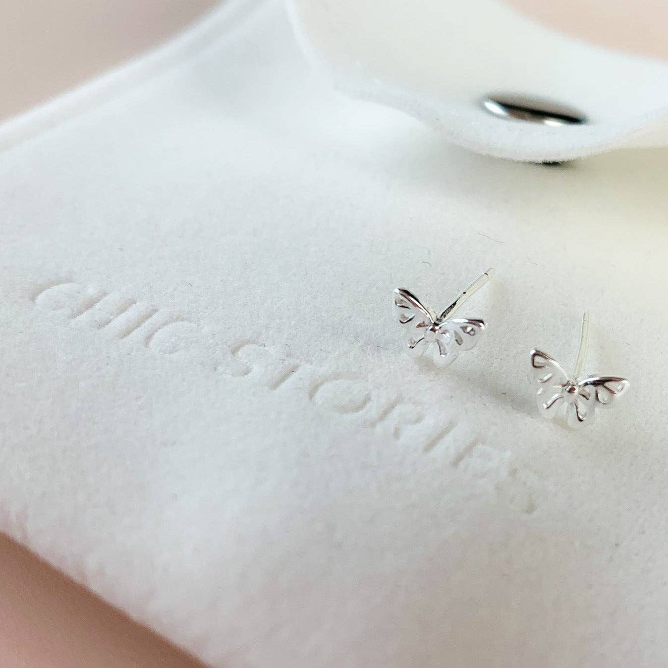 Delicate Butterfly Stud Earrings