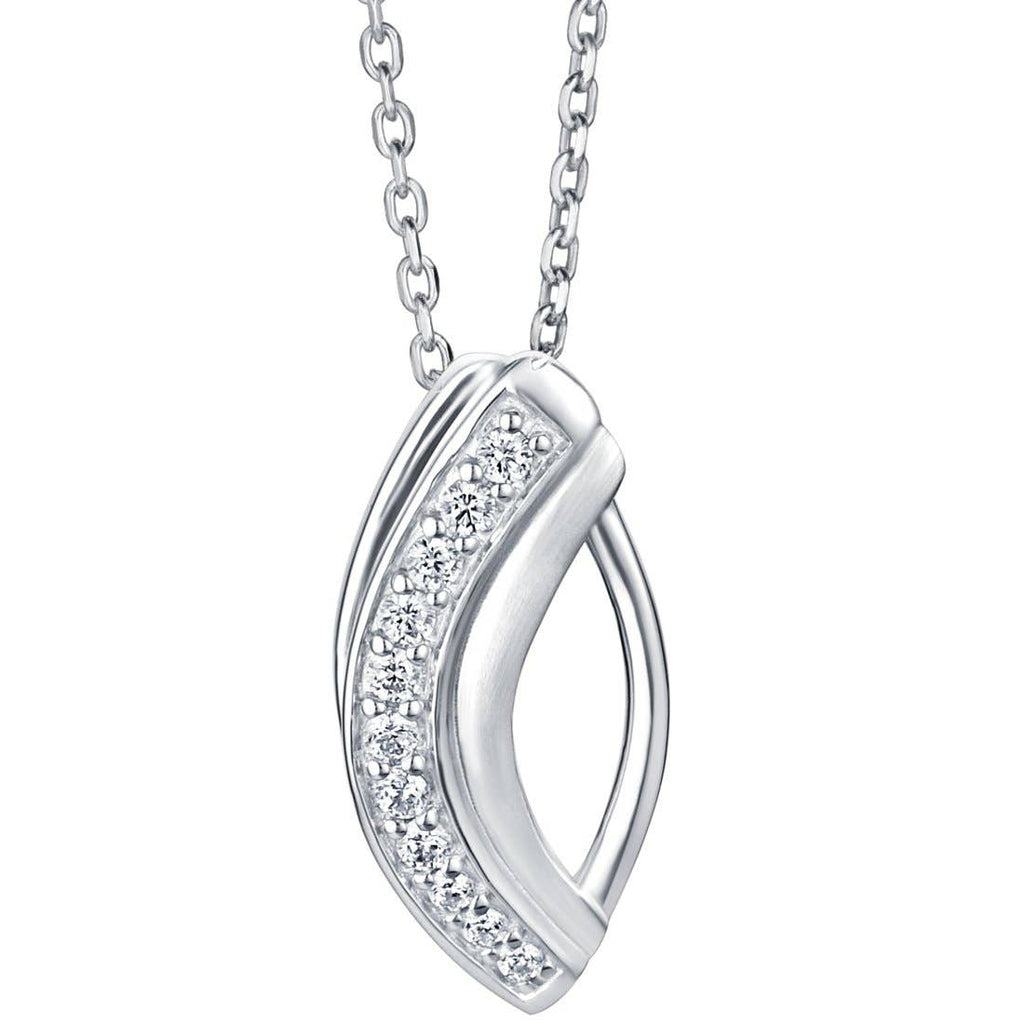 Sterling Silver Enchanted Open Leaf Pendant Hypoallergenic & 925 Sterling silver chain