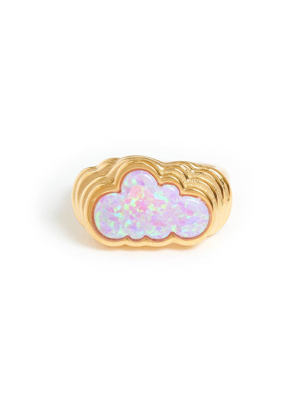 Cotton Candy Cloud Ring: M-US 8-UK Q