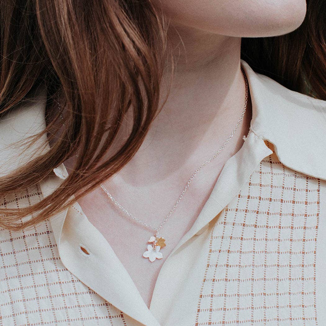 Leaves Cluster Necklace