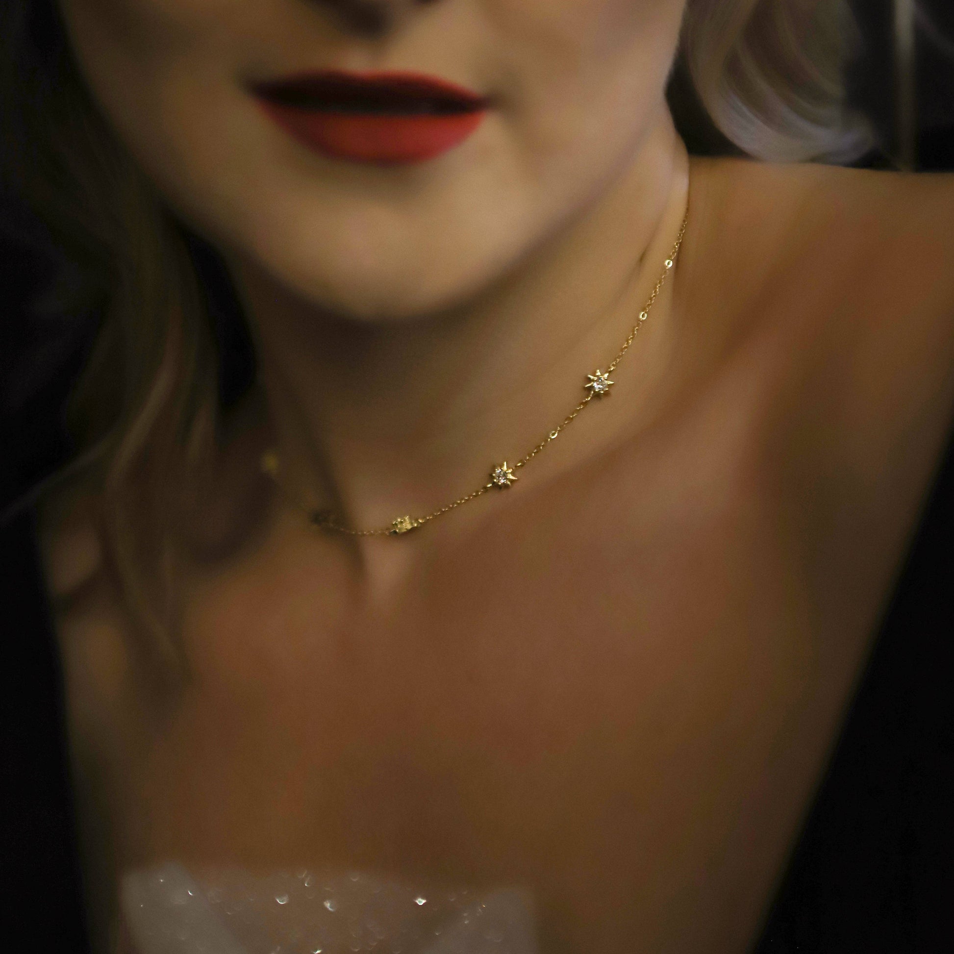 Icelyn Star Choker Necklace | 18K Gold Plated