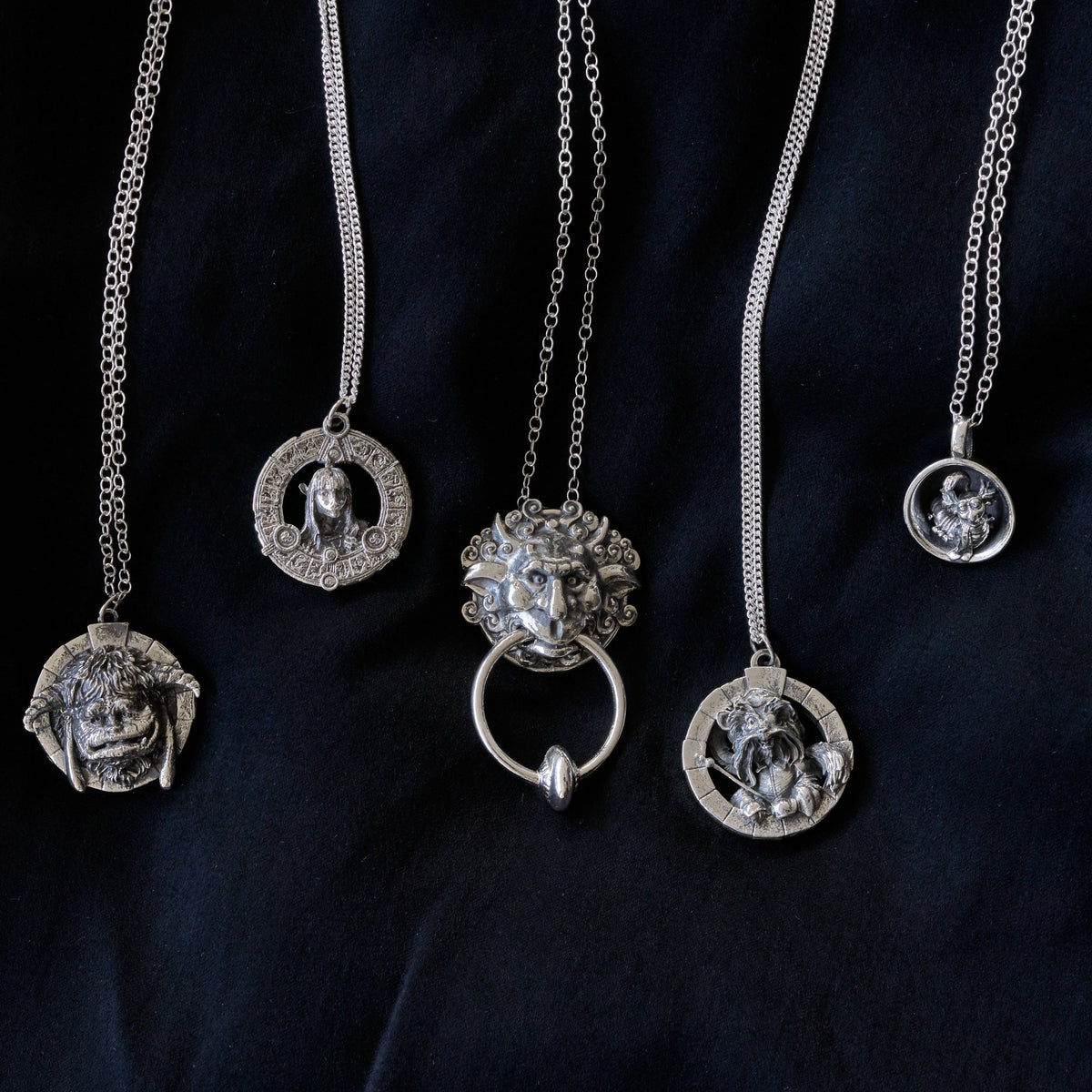 Labyrinth Movie Sir Didymus Sterling Silver Necklace