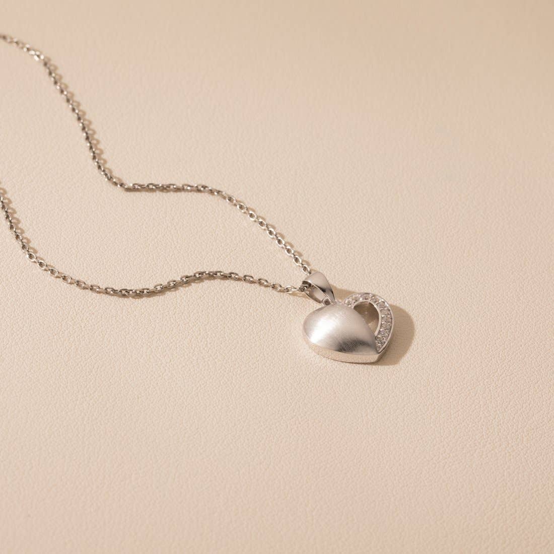 Sterling Silver Dainty Heart Pendant Hypoallergenic