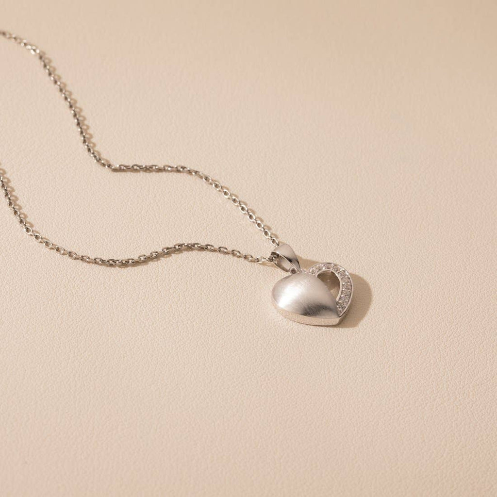Sterling Silver Dainty Heart Pendant Hypoallergenic