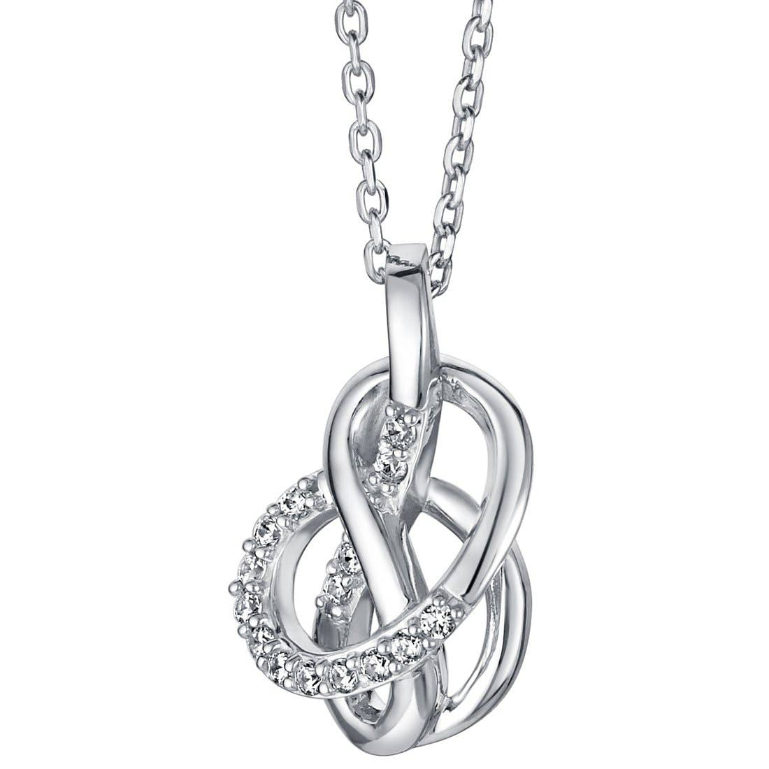 Sterling Silver Infinity Link Pendant Hypoallergenic