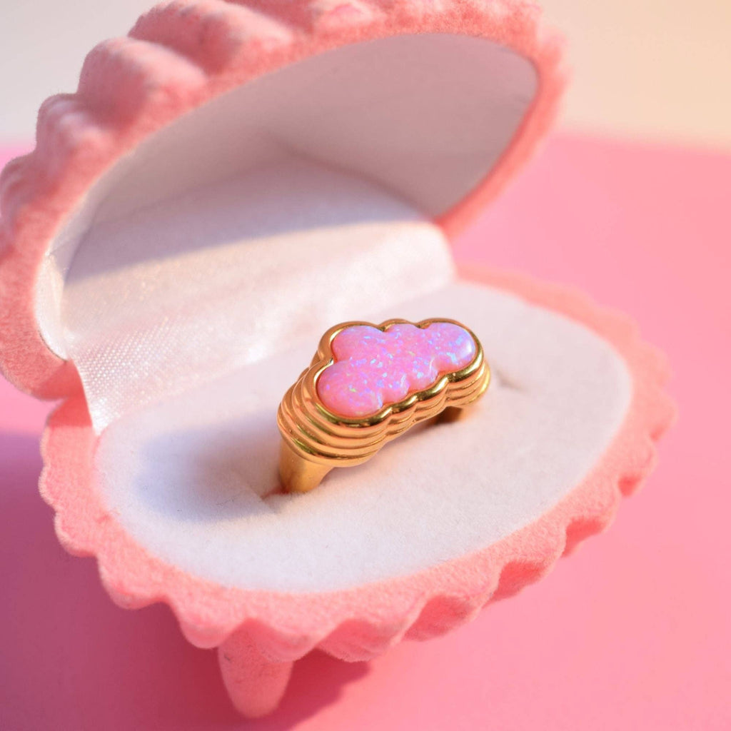 Cotton Candy Cloud Ring: M-US 8-UK Q