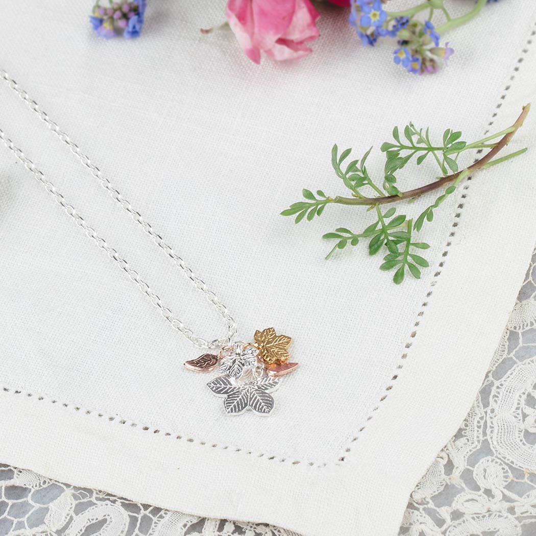 Leaves Cluster Necklace