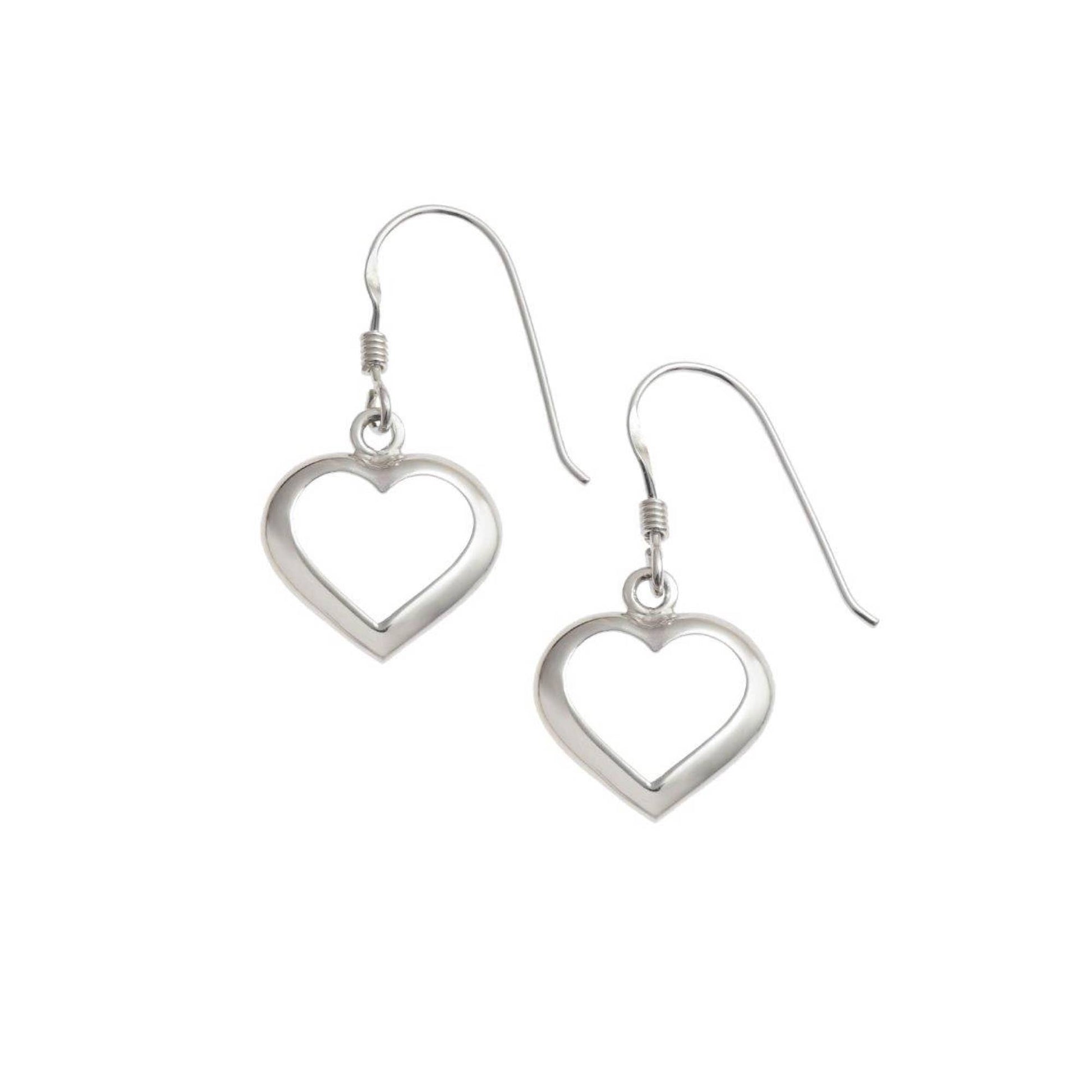 Dainty Heart Outline Earrings: Earrings