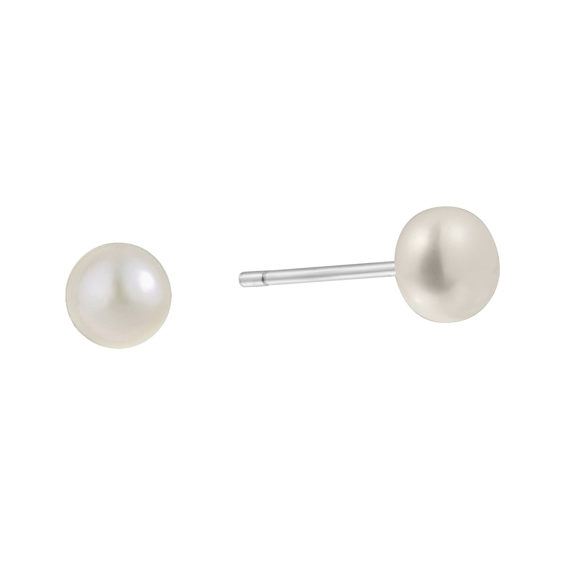 6mm Freshwater Pearl Studs: Studs