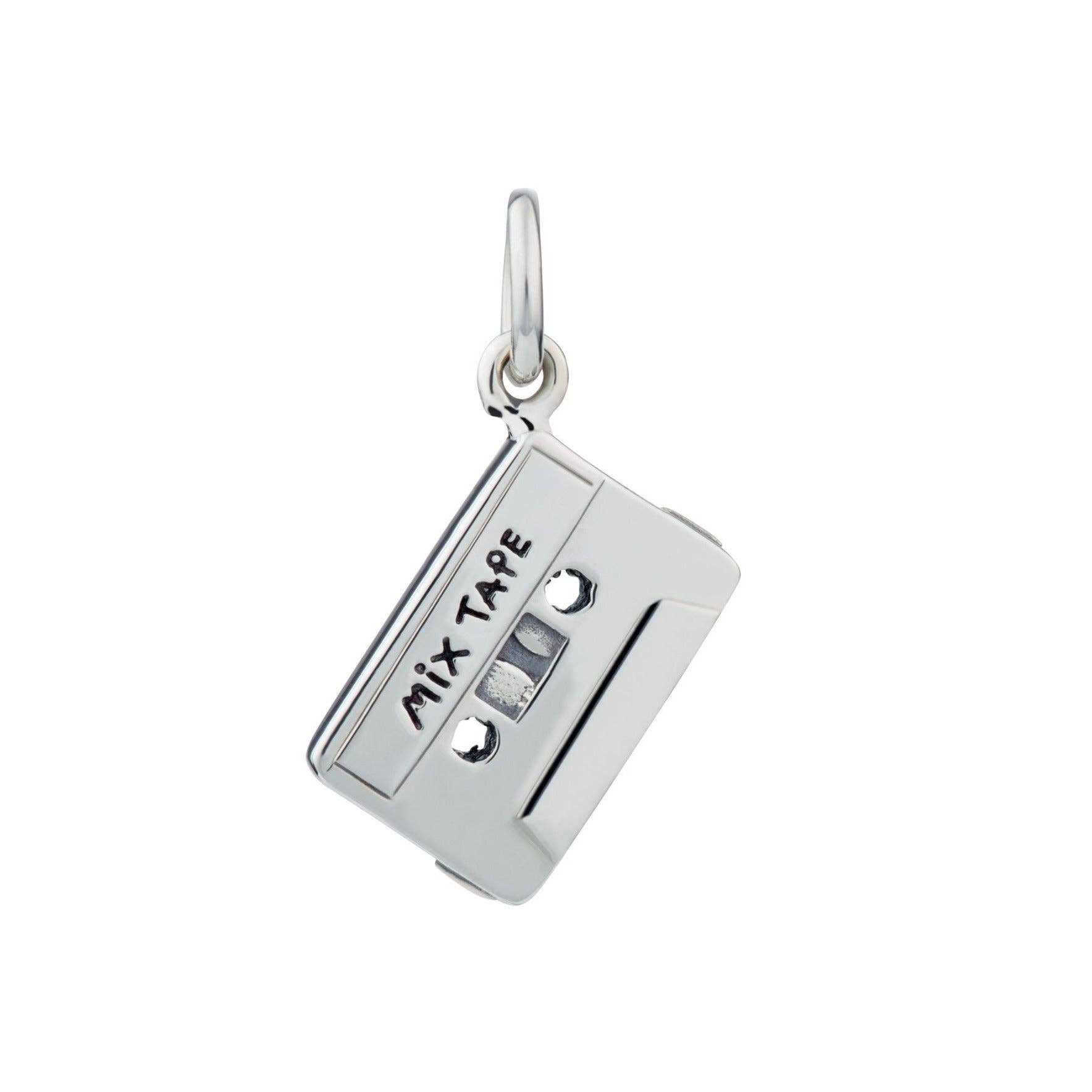 Mix Tape Charm necklace: 18k Gold Plated Sterling Silver
