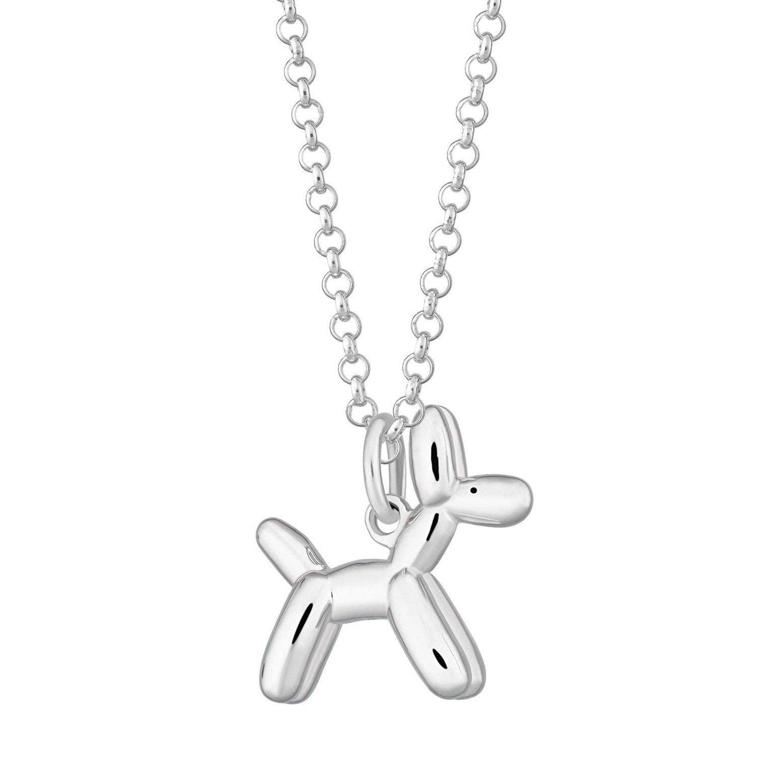 Balloon Dog Necklace: Chain: 40-45cm / 18k Gold Plated Sterling Silver