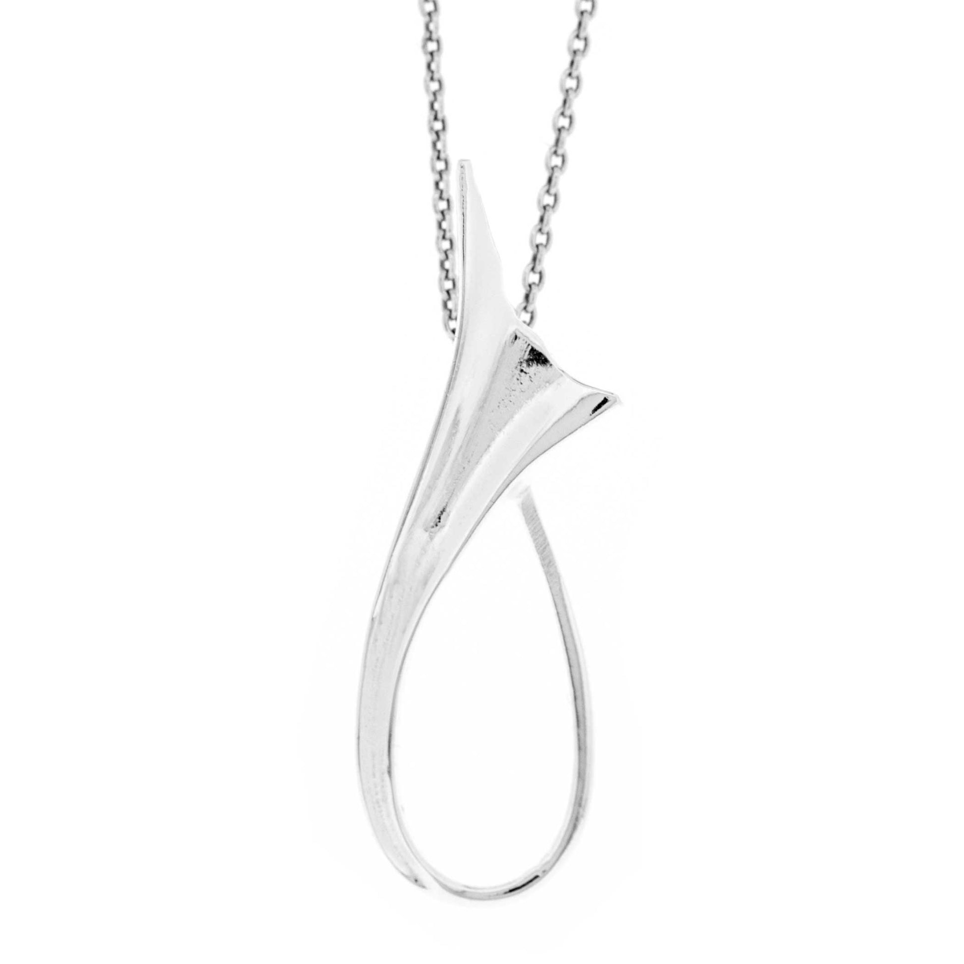 Sterling Silver Scarlett Pendant with 18" Trace Chain + Box