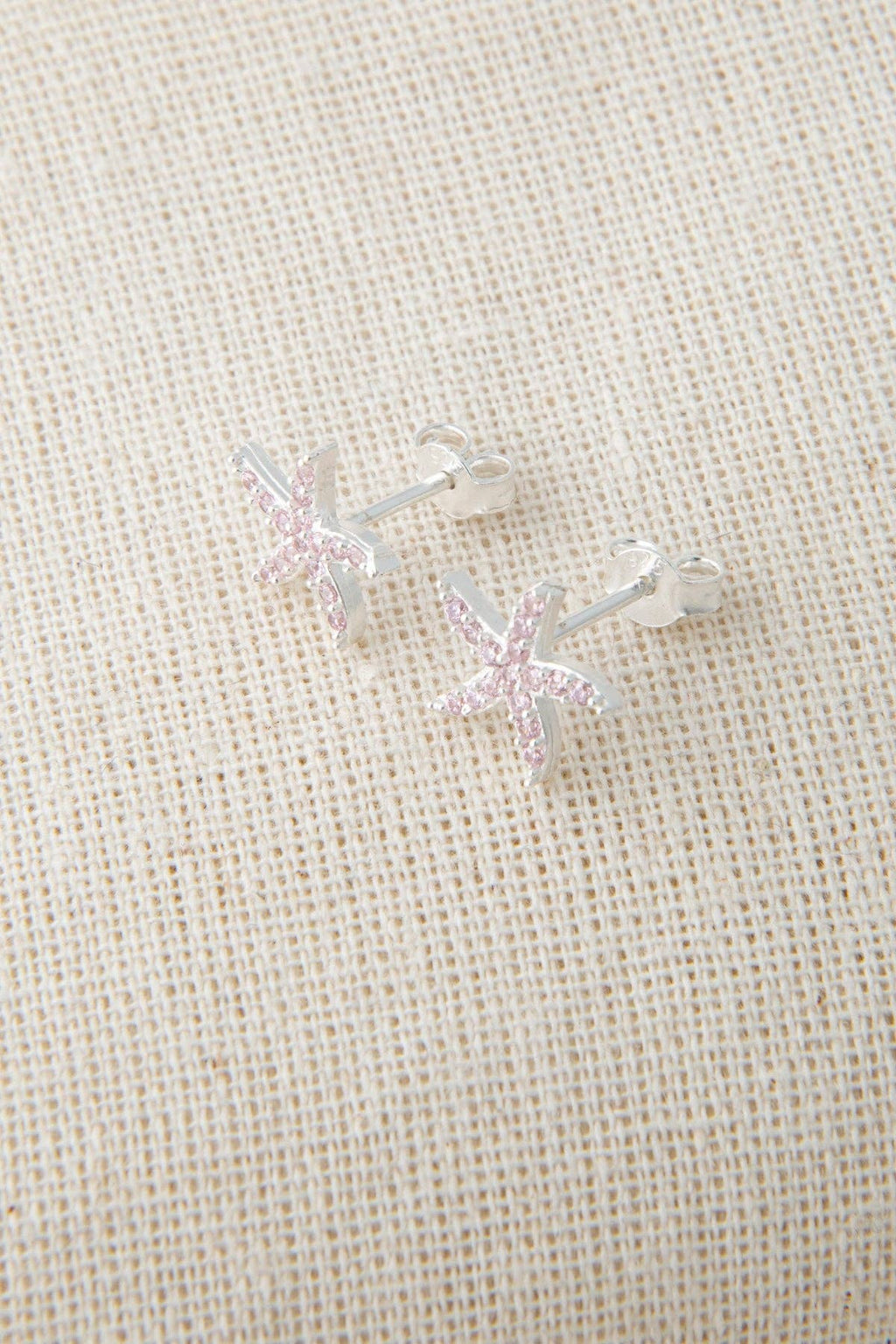 Women's 925 Sterling Silver Star Earrings: SILVER