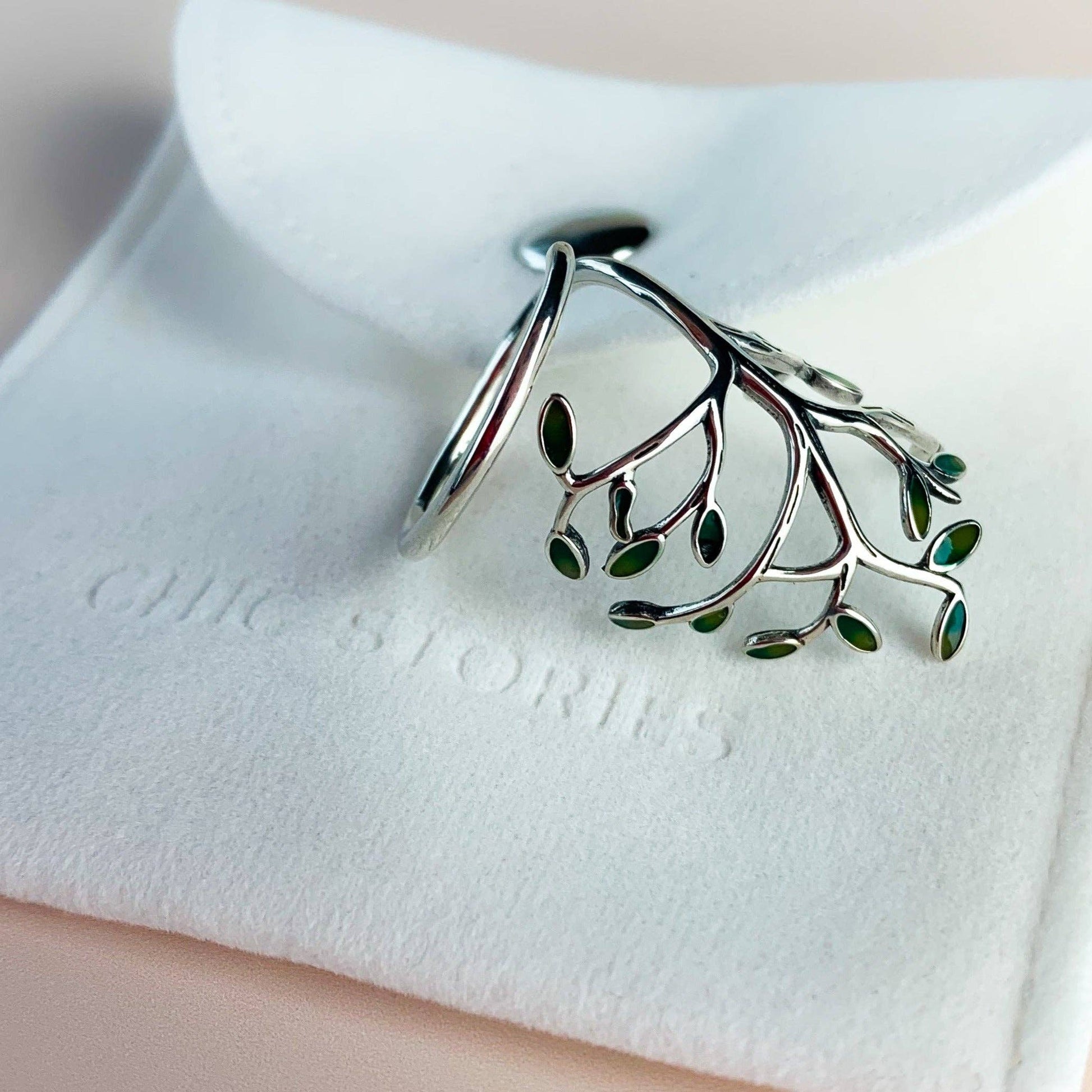 Sterling Silver Statement Tree Ring