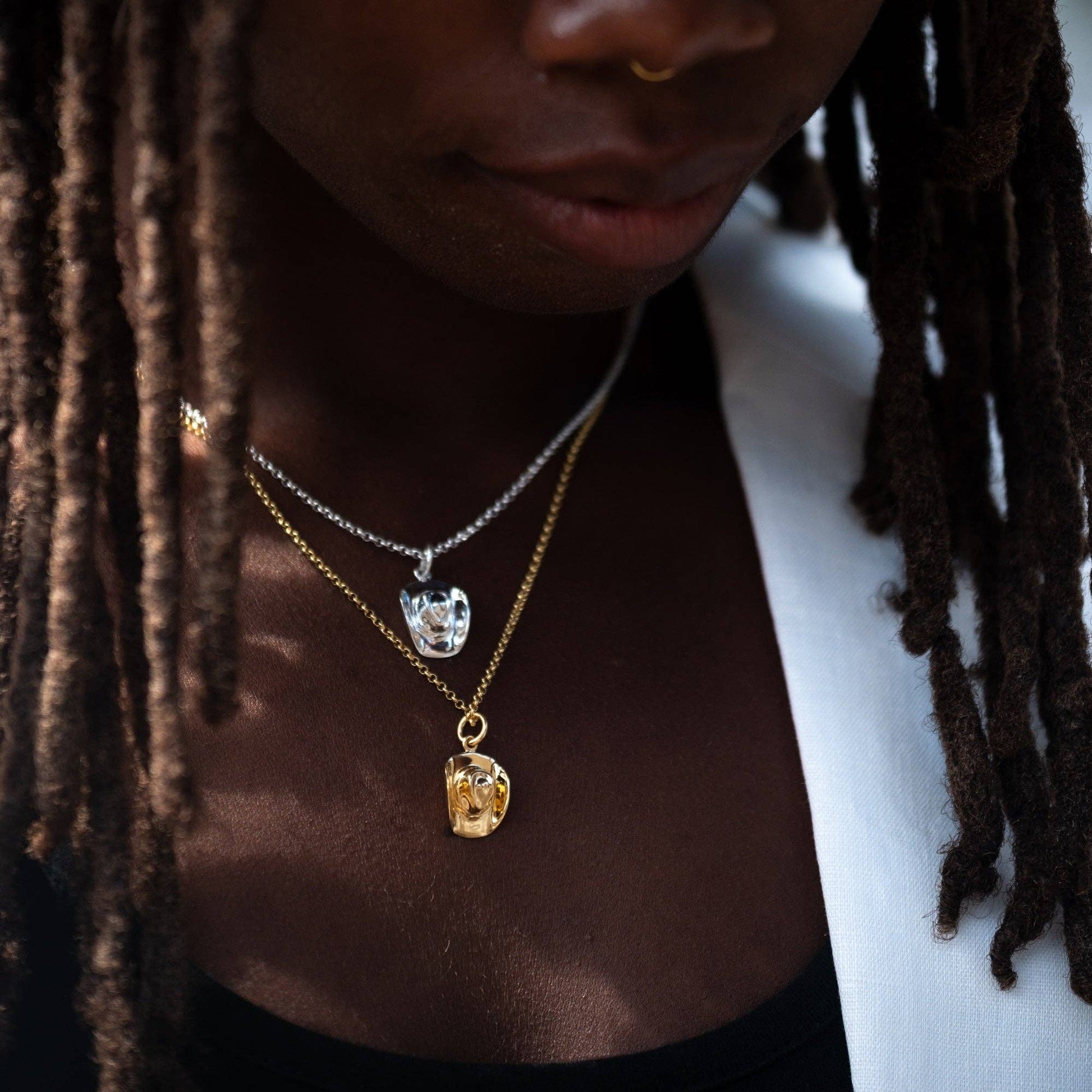 Cowboy Hat Necklace: Chain 40-45cm / Sterling Silver