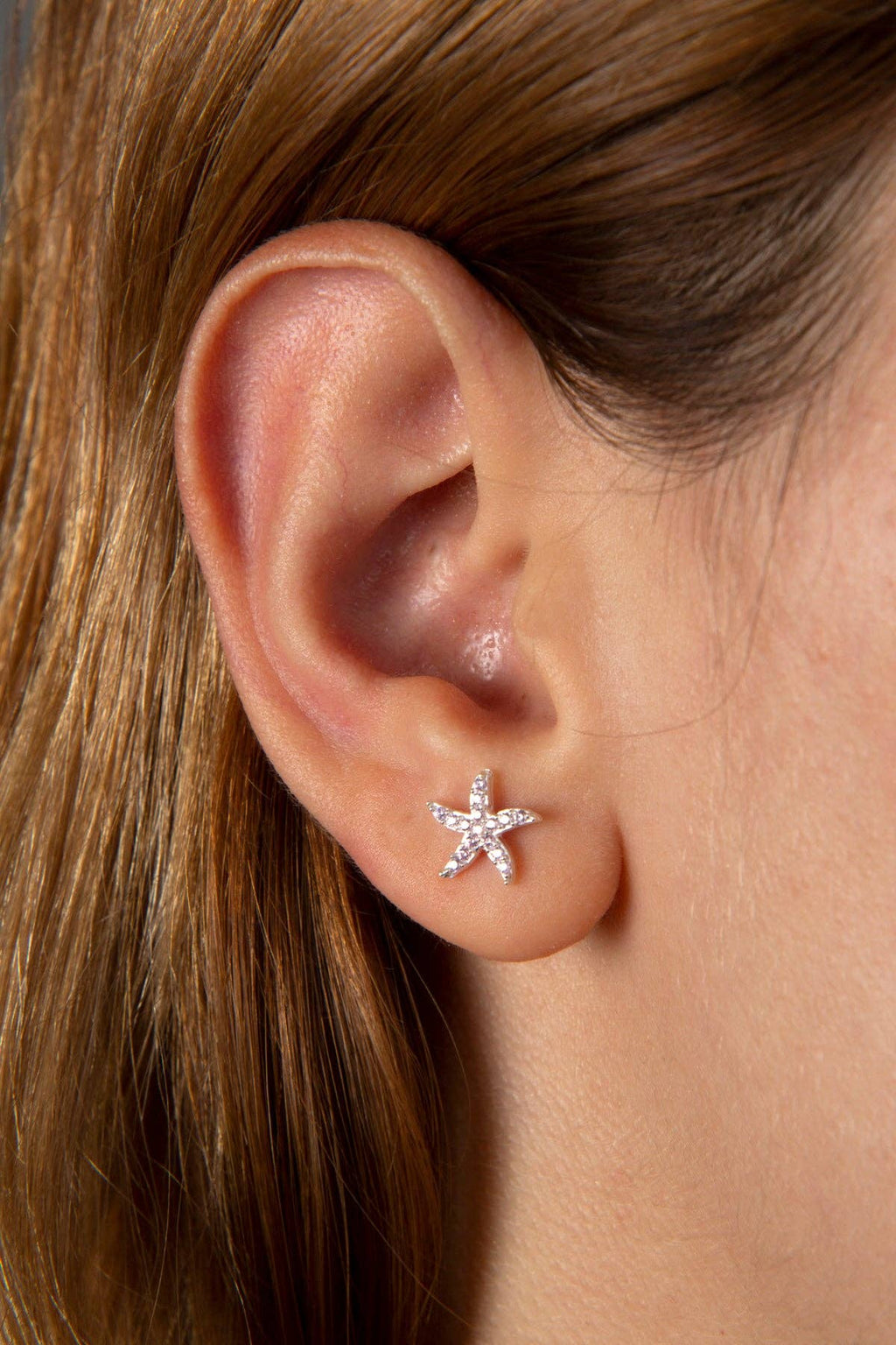 Women's 925 Sterling Silver Star Earrings: SILVER