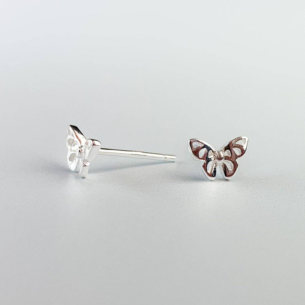 Delicate Butterfly Stud Earrings
