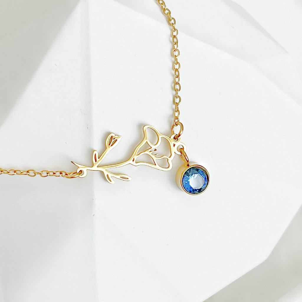 September Birth Flower Morning Glory Bracelet
