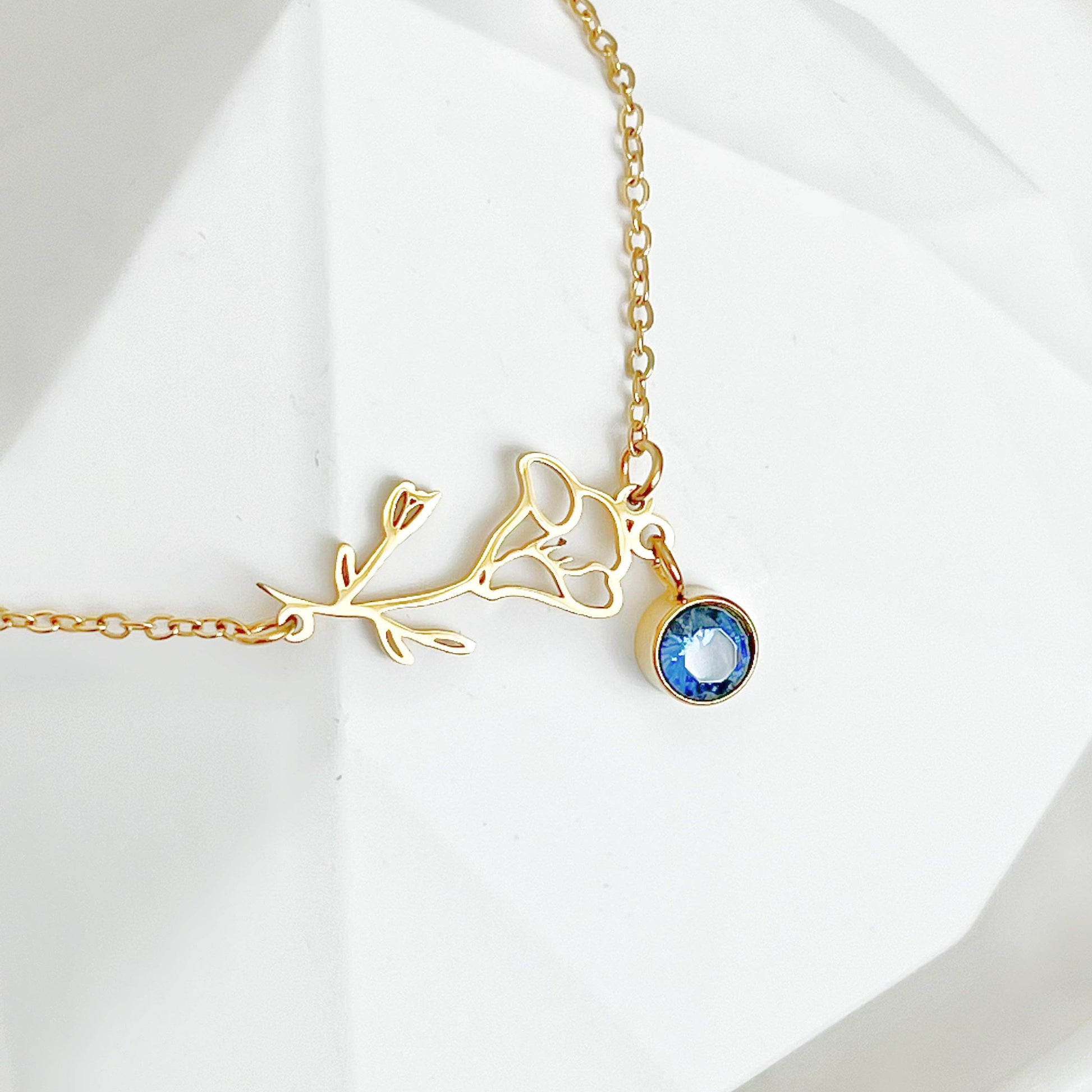 September Birth Flower Morning Glory Bracelet