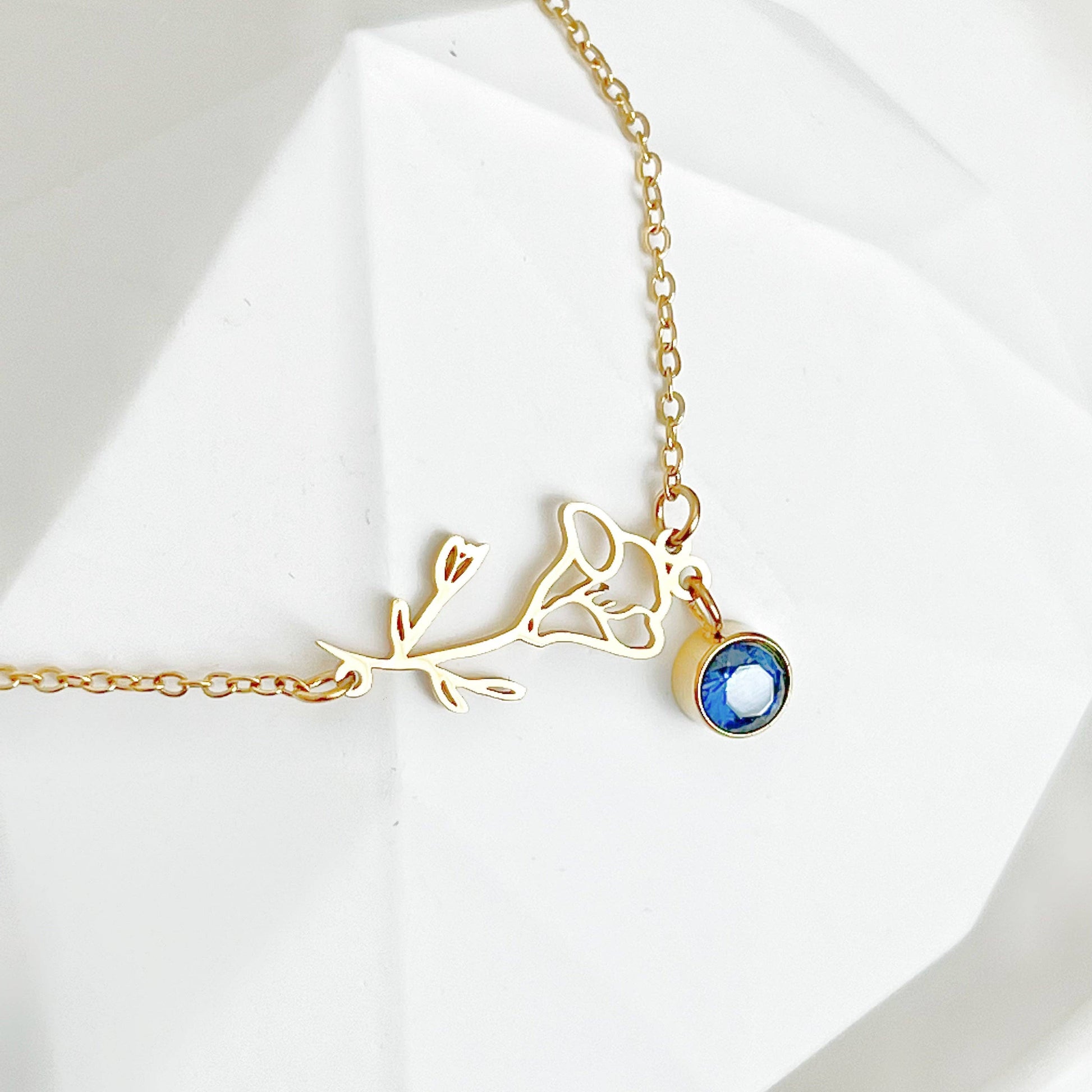 September Birth Flower Morning Glory Bracelet