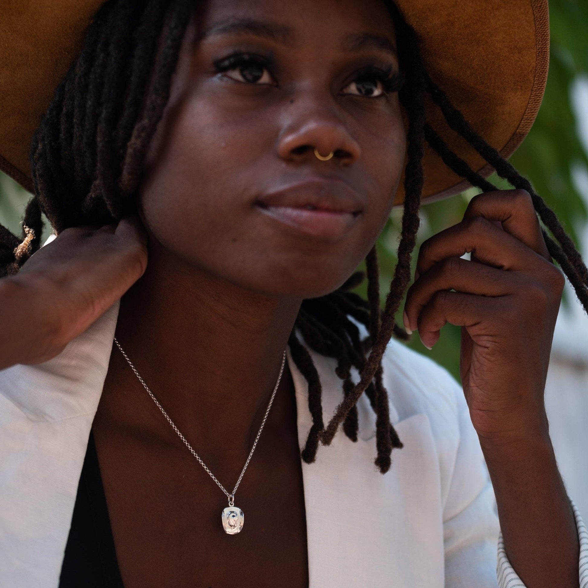 Cowboy Hat Necklace: Chain 40-45cm / Sterling Silver