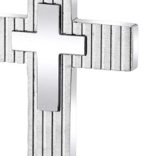 Stainless Steel Cross Pendant Necklace With Chain