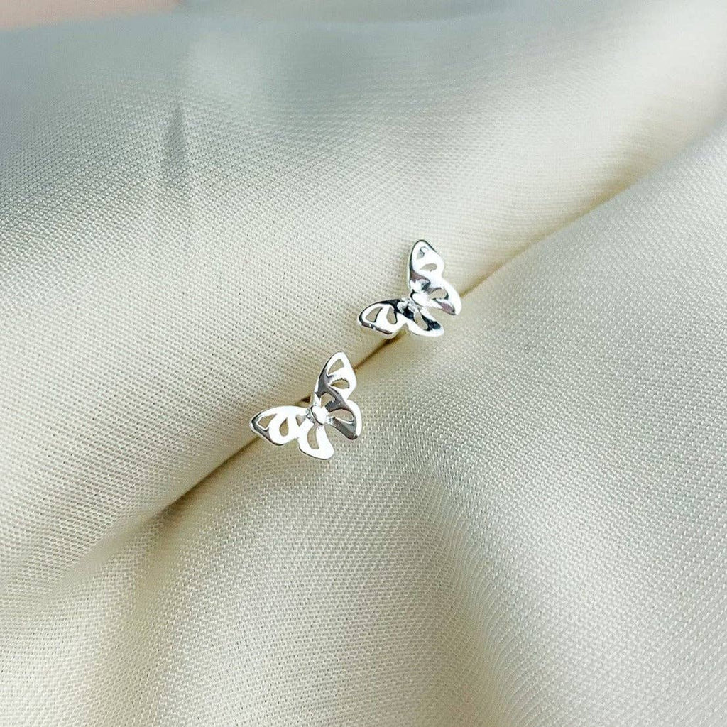 Delicate Butterfly Stud Earrings