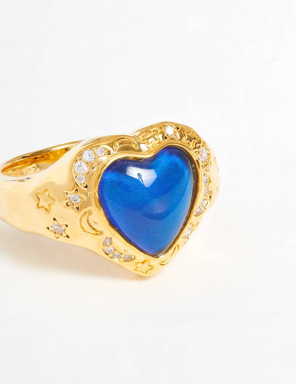 Moody Witch Ring Gold: XL-US 10-UK U