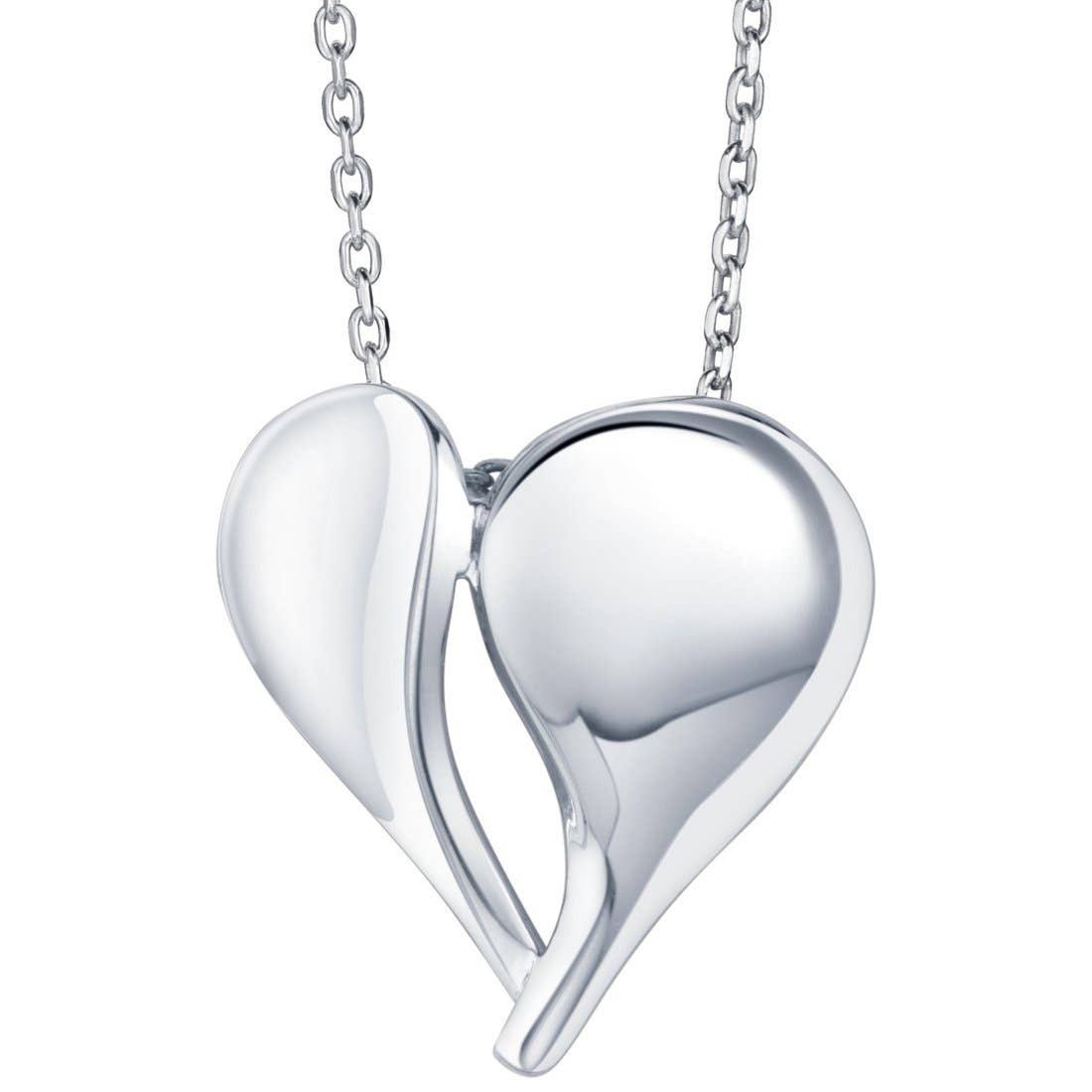 Sterling Silver Pure of Heart Pendant Hypoallergenic