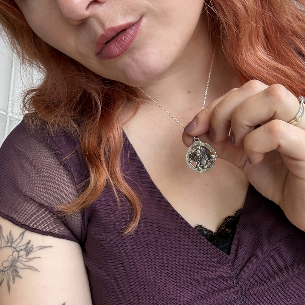 Labyrinth Movie Sir Didymus Sterling Silver Necklace