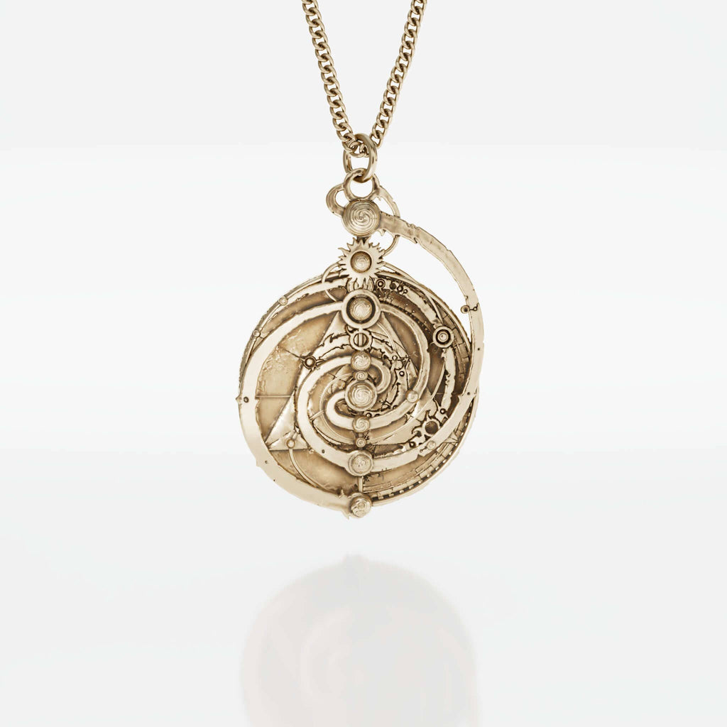 The Dark Crystal Mystic Spiral Constellation Mandala Necklace