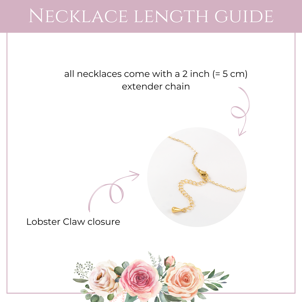 OLIELLE heart necklace with real baby's breath in resin: Silver Plated