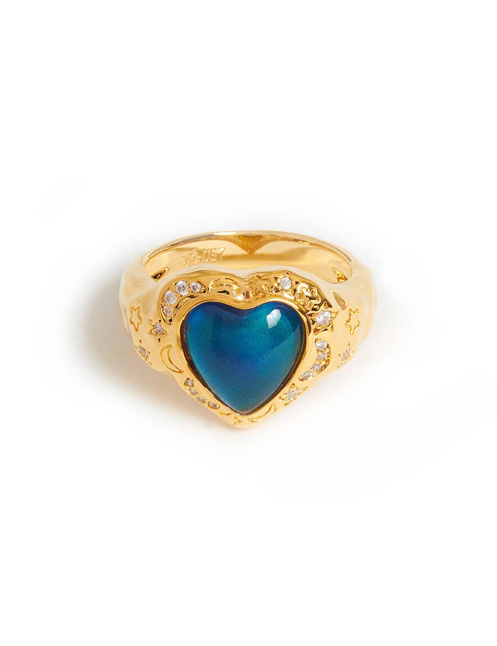 Moody Witch Ring Gold: XL-US 10-UK U