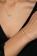 Women's 3-Color Dorica Cluster 925 Sterling Silver Set: GOLD