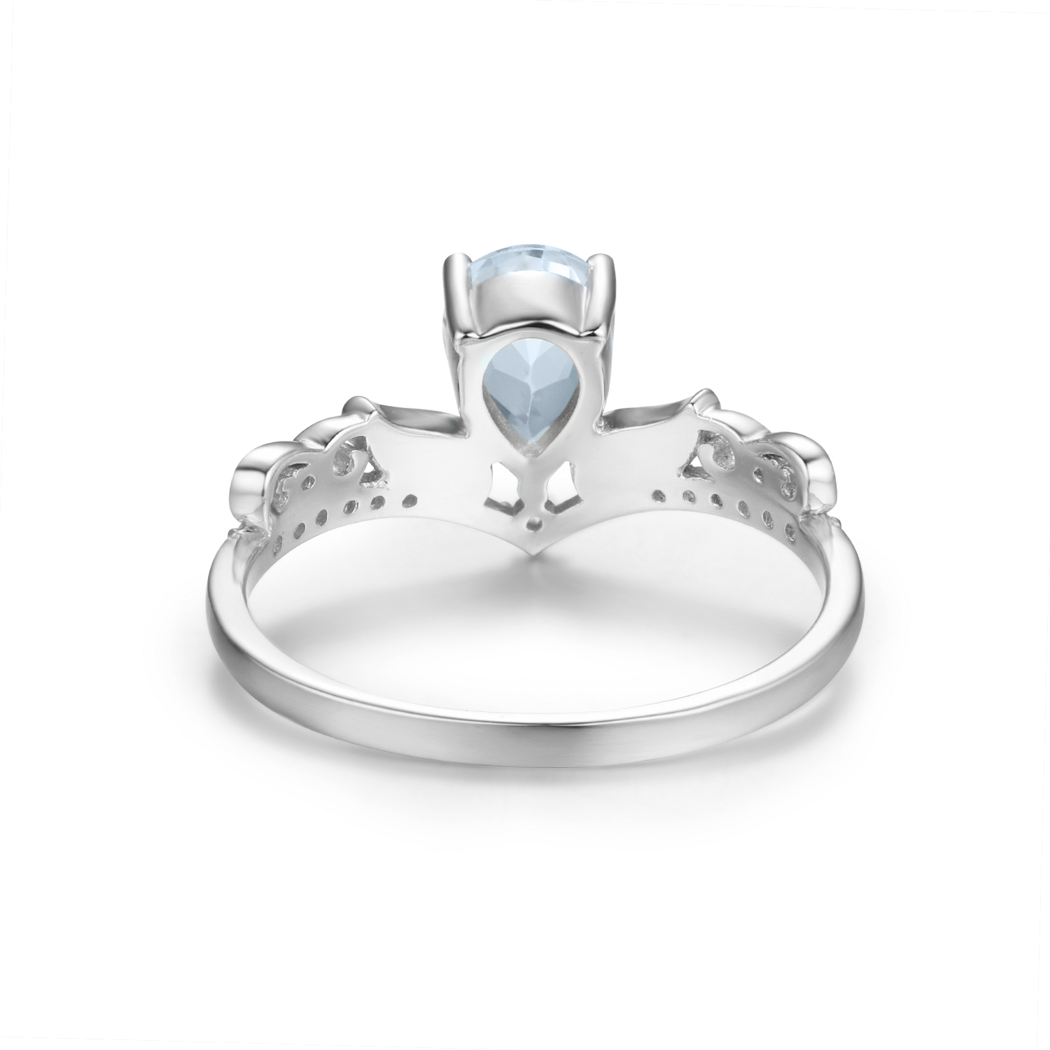 Water Ring: White Gold Vermeil. Size 7 N1/2