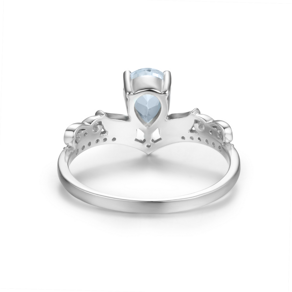 Water Ring: White Gold Vermeil. Size 7 N1/2