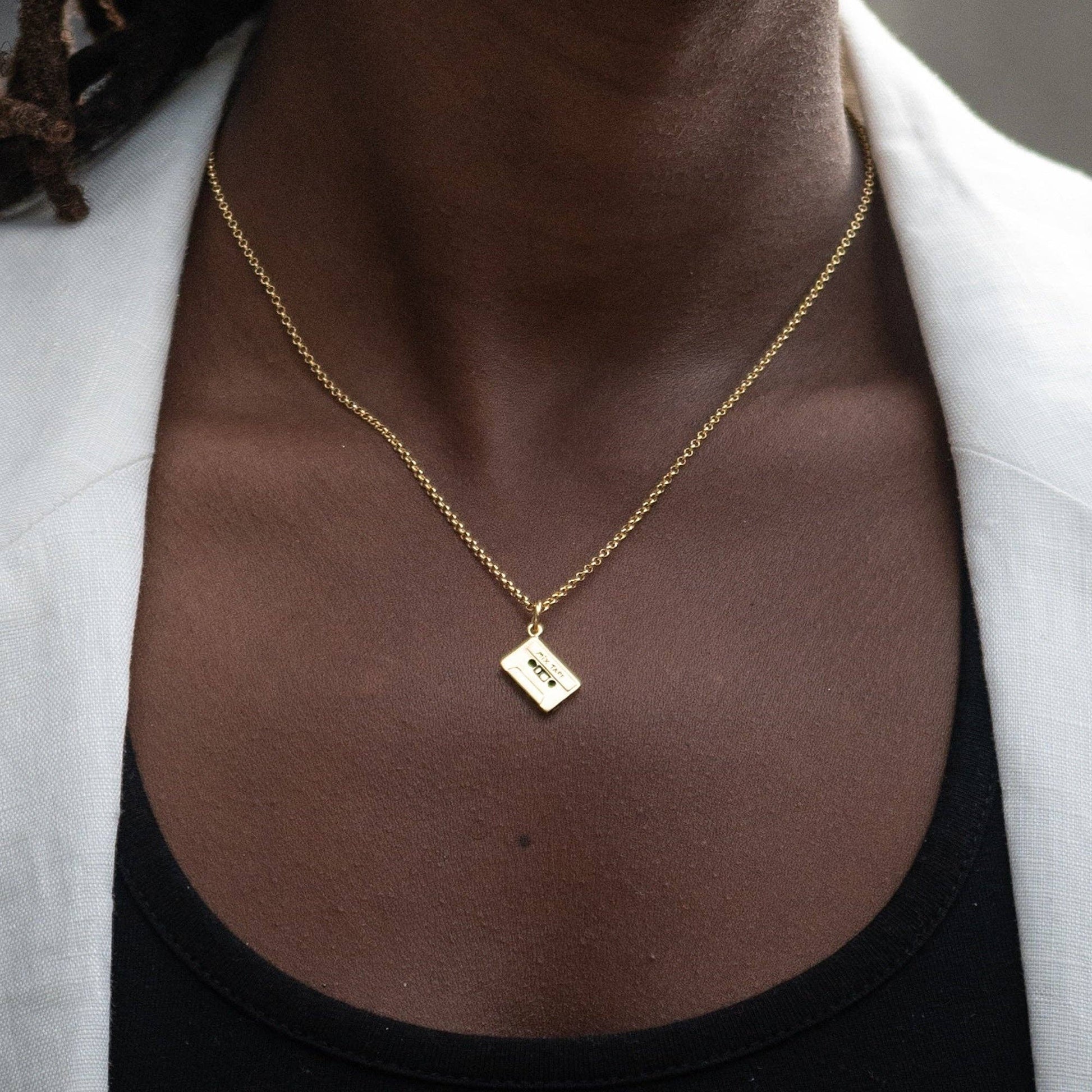 Mix Tape Necklace: Chain: 40-45cm / Sterling Silver