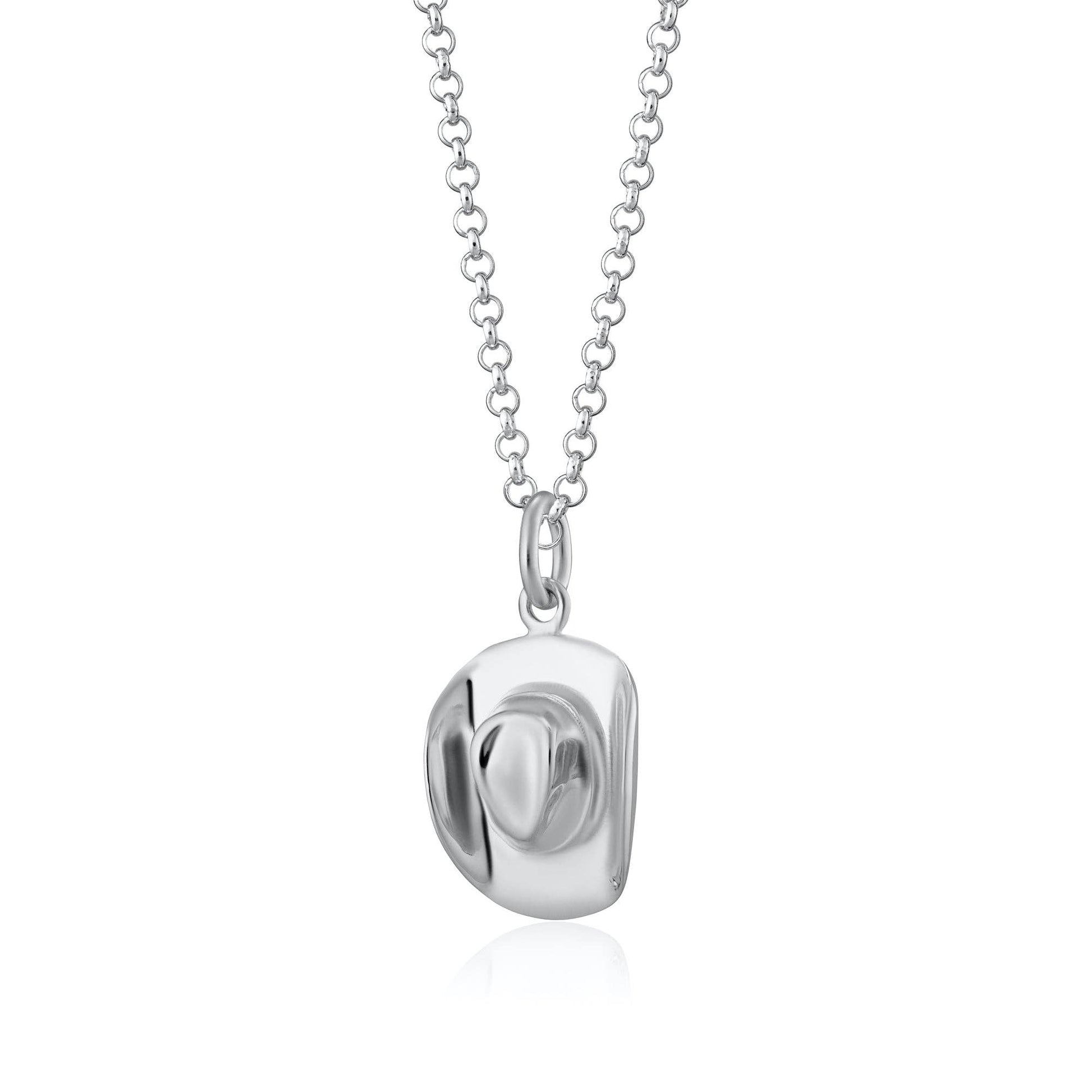 Cowboy Hat Necklace: Chain 40-45cm / Sterling Silver
