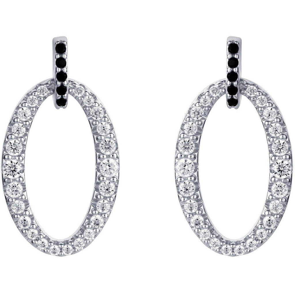 Sterling Silver Eternity Drop Earrings Hypoallergenic