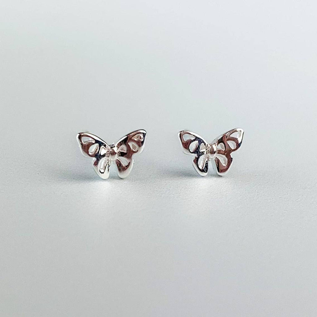 Delicate Butterfly Stud Earrings