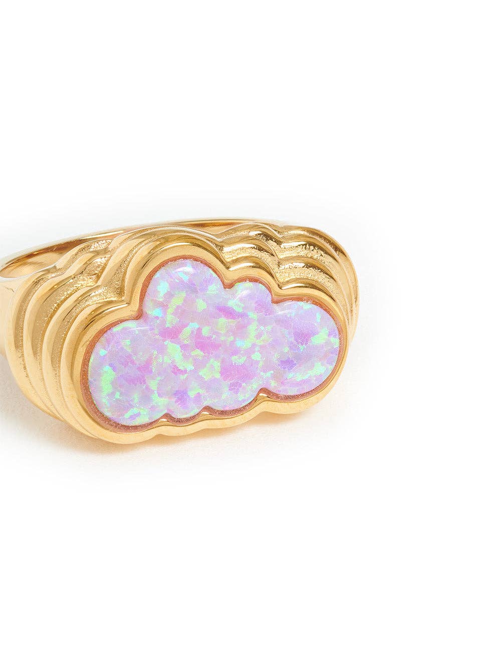 Cotton Candy Cloud Ring: M-US 8-UK Q