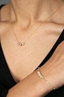 Women's 3-Color Dorica Cluster 925 Sterling Silver Set: GOLD