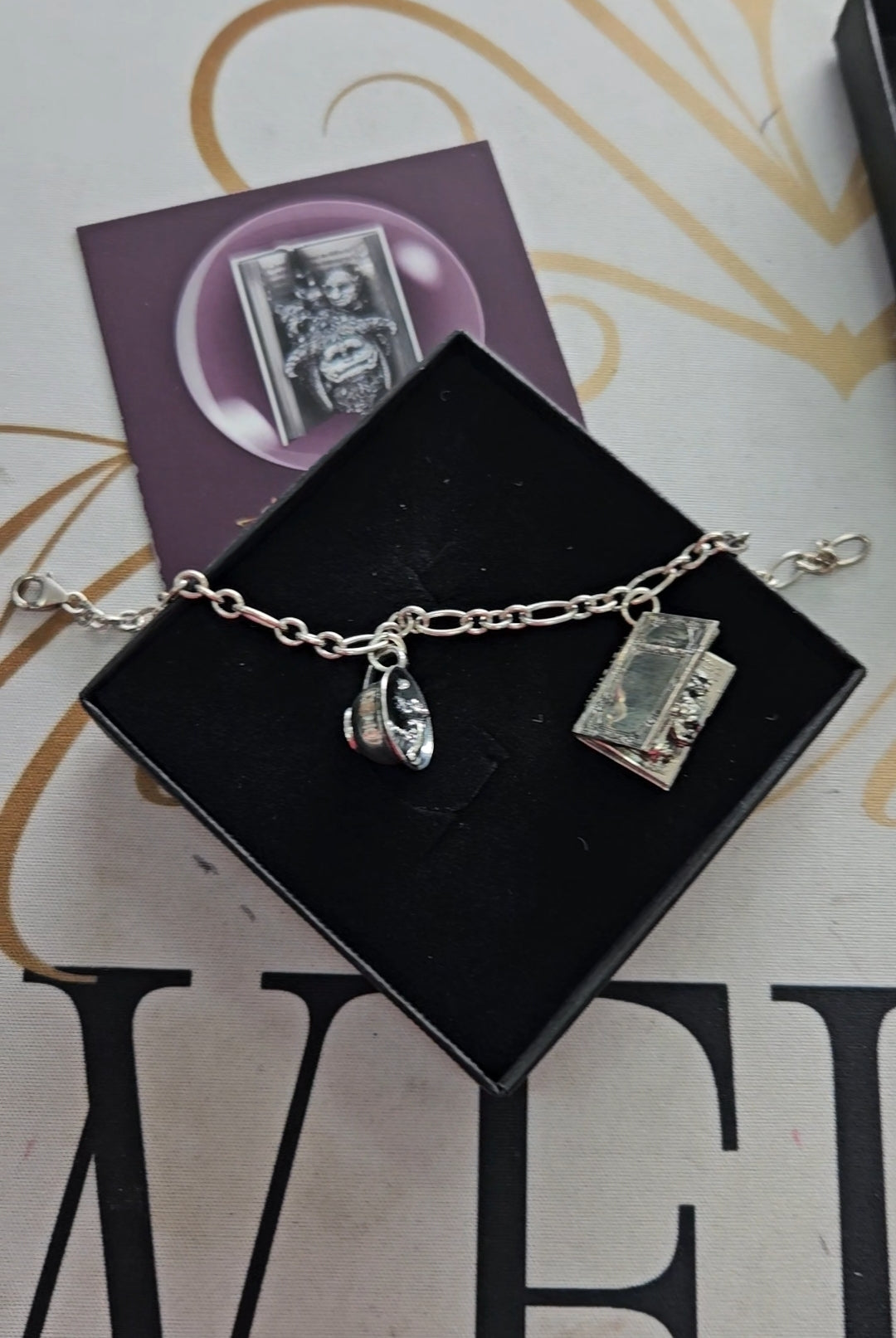 Labyrinth charm bracelet