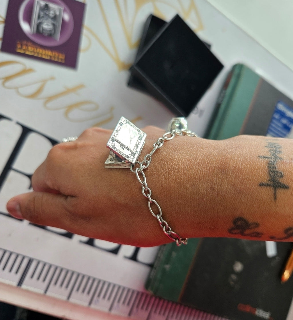 Labyrinth charm bracelet